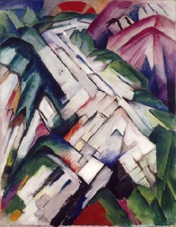 Franz Marc Gebirge China oil painting art